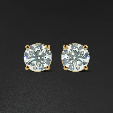 Stud Earrings – Yellow